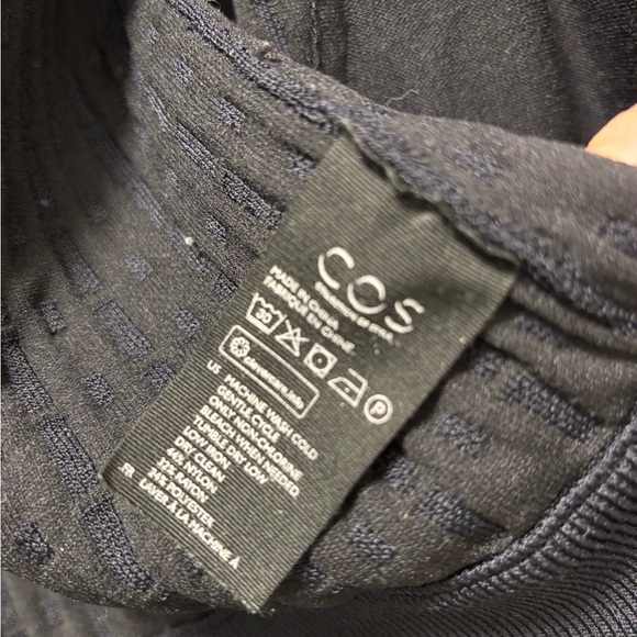 COS navy quilted knit bomber jacket Small - Picture 6 of 6